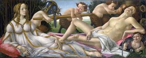 Venus and Mars by Sandro Botticelli [Public domain], via Wikimedia Commons