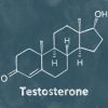 Testosterone formula chalk drawing