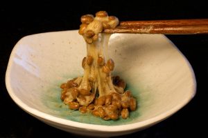 PQQ-rich Natto. By Kinchan1 (Nattō (aka rotten soybeans)) [CC BY-SA 2.0], via Wikimedia Commons