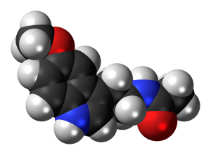 Melatonin. By Jynto [CC0], via Wikimedia Commons