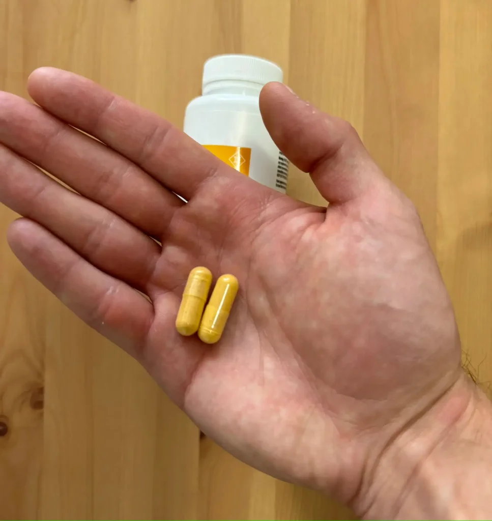 Performance Lab capsules in my hand